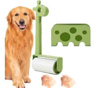 Rouleau Adhésif pour Poils d'animaux Extra Collant - Enlève-Poils Réutilisable,Brosse Nettoyante Forme Girafe pour Meubles Tapis Voyage Lessive Chats