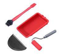 Rouleau adhésif précis en silicone pour tête de brosse réutilisable avec design anti-fuite pour projet collant en atelier, rouleau adhésif en silicone facile à nettoyer