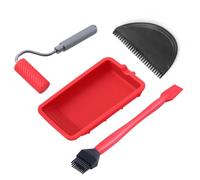 Rouleau adhésif précis en silicone pour tête de brosse réutilisable avec design anti-fuite pour projet collant en atelier, rouleau adhésif en silicone facile à nettoyer