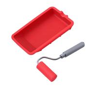Rouleau adhésif précis en silicone pour tête de brosse réutilisable avec design anti-fuite pour projet collant en atelier, rouleau adhésif en aluminium