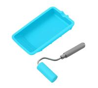Rouleau adhésif précis en silicone pour tête de brosse réutilisable avec design anti-fuite pour projet collant, atelier, rouleau adhésif et plateau