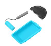 Rouleau adhésif précis en silicone pour tête de brosse réutilisable avec design anti-fuite pour projet collant, atelier, rouleau adhésif et plateau
