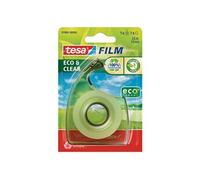 Rouleau adhésif TESA Eco & Clear avec dérouleur - 19mm x 33m - Polypropylène 100% recyclé