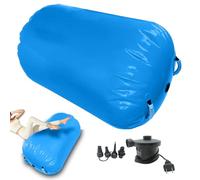 Rouleau Aérien - Rouleau Acrobatique Gonflable,Entraîneur de Saltos Arrière avec Pompe pour Équilibre Yoga Gymnastique Danse Cheerleading Fitness à Domicile