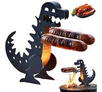Rouleau amusant en forme de dinosaure pour hot-dog, support amusant pour hot dog et rôtissoire réutilisable pour hot-dogs dinosaures, pour pique-nique, maison, camping (1 pièce)