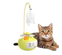 Rouleau amusant pour chaton - Sphère d'activité oscillante, jouet à plumes | Accessoire de jeu de stimulation mentale, dispositif d'amusement pour animaux de compagnie pour l'entraînement des