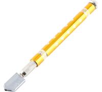 Rouleau anti-dérapant professionnel Coupe-verre avec poignée en alliage d'aluminium (jaune)
