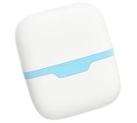 Rouleau Anti Gonflement en Abs Bleu pour Massage Visage | Double Tête, Portable et Léger, Couvercle, pour Joues et Jambes, Présent Femme