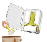 Rouleau anti-peluches portable - 9 x 8 cm, dimensions compactes, rouleau adhésif réutilisable, recharges pour animaux domestiques | linge de maison, intérieur de voiture,