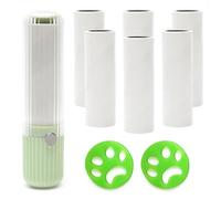 Rouleau Anti-Peluches Portable en Voyage, Mini Rouleau a Peluche pour Le Vêtements, Rouleau Anti Poil Vetement avec Attrape Poils Machine a Laver pour Enlever Les Poils d'animaux Vêtements de Literie