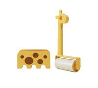 Rouleau anti-peluches pour animaux de compagnie - Rouleau anti-peluches durable pour poils d'animaux extra collants | Brosse de rasage collante réutilisable avec motif girafe pour voiture, literie, li
