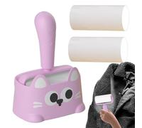 Rouleau anti-peluches pour poils d'animaux - Dissolvant de peluches pour poils de chat et de chien | Nettoyant efficace pour canapé, tapis, vêtements, literie, meubles, outil portable d'épilation des