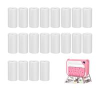 Rouleau Appareil Photo Enfant FHISKUNYU - Papier Thermique de 57x30mm, Pack de 20 Rouleaux, Papier Appareil Photo Enfant de Qualité Premium, Impression Claire et Durable