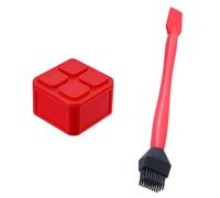 Rouleau Applicateur Colle Bois - Kit 2 Pièces Réutilisable Pour Application De Collage | Comprend Des Brosses En Silicone Ainsi Qu'un Conteneur De Rangement Étanche | Destiné À La Menuiserie