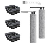 Rouleau brosse de rechange et accessoires de filtre pour Tineco Floor One S5/S5 Pro/S5 Pro 2-2 rouleaux de brosse et 3 filtres (non compatible avec S5 Combo) pour aspirateurs secs et humides