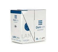 Rouleau câble rigide gris Cat6 S/FTP CCA - 305m, POE, Ethernet, LAN, câble de raccordement, câble de données, RJ45 - pour armoire de serveur, commutateurs, routeurs, modems !