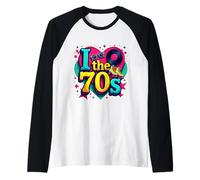 Rouleau Cassette rétro en Vinyle avec Inscription « I Love The 70s » Manche Raglan