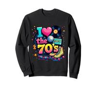 Rouleau Cassette rétro en Vinyle avec Inscription « I Love The 70s » Sweatshirt
