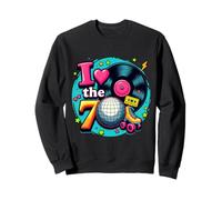 Rouleau Cassette rétro en Vinyle avec Inscription « I Love The 70s » Sweatshirt
