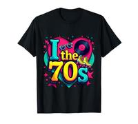 Rouleau Cassette rétro en Vinyle avec Inscription « I Love The 70s » T-Shirt