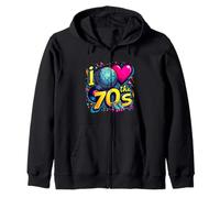 Rouleau Cassette Vintage en Vinyle I Love The 70s Sweat à Capuche