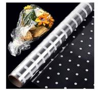 Rouleau Cellophane,30m40cm Papier Cellophane Transparent Papier Emballage Fleuriste, Film Cellophane Transparent pour Papier Cadeau