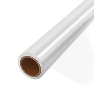 Rouleau Cellophane Emballage Cadeau 45cm x 30m,Épaisseur 3 mm - Papier Cadeau Transparent Cristal & Papier Fleuriste Transparent