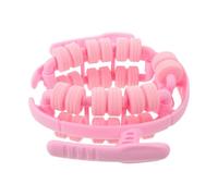 Rouleau Circulaire de Massage des Jambes, 28 Roues, PP Rose | Pince Ergonomique à Pression Uniforme, Format Compact, pour Tapis de Yoga et Petits Espaces, Hommes et Femmes