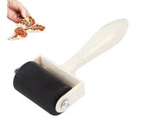 Rouleau Colle - Tampon Encreur avec Manche en Bois - Pinceau et Applicateur d'encre pour Scrapbooking, Impression, Papier et Création