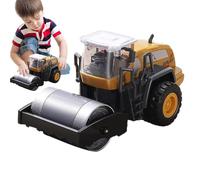 Rouleau compresseur moulé sous pression - Véhicule d'ingénierie, raboteuse, camion, niveleuse | Modèle de véhicule de chantier créatif pour garçons et filles de 5 ans et plus, coffret en métal durable