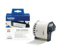 Rouleau continu papier Brother DK-22205 / DK22205, noir sur blanc, 62 mm x 30,48 m