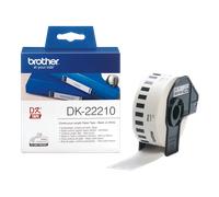 Rouleau continu papier Brother DK-22210 / DK22210, noir sur blanc, 29 mm x 30,48 m
