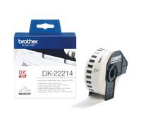 Rouleau continu papier Brother DK-22214 / DK22214, noir sur blanc, 12 mm x 30,48 m