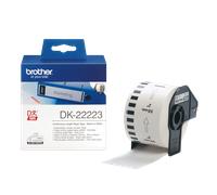 Rouleau continu papier Brother DK-22223 / DK22223, noir sur blanc, 50 mm x 30,48 m