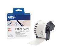 Rouleau continu papier sans adhésif Brother DK-N55224 / DKN55224, noir sur blanc, 54 mm x 30,48 m
