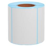 Rouleau D’étiquettes Autocollantes en Papier Blanc | Surface Lisse, Impression Clairement Visible, Adapté aux Dossiers, Codes-barres, Adresses, Laboratoires et Stocks