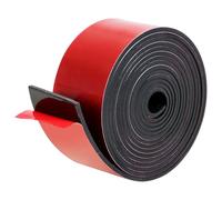 Rouleau d'adhésif en caoutchouc néoprène pour joints, rembourrage de bricolage, gardes de plancher, amortissement sonore, scellage météorologique et applications artisanales 1m W:35mm