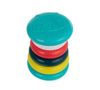 Rouleau d'anneaux empilables sensoriel pour bébés multicolore TU