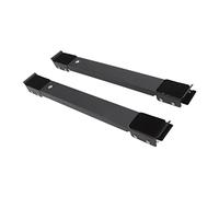 Rouleau d'appareil de Meubles, Roulement de Base Mobile de Machine Extensible pour Rouleaux de Lave-vaisselle Lourd 2 Pièces en Acier de 300 Kg (BLACK)