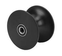 Rouleau d'arc de remorque de bateau 90 x 64 mm, rouleau d'arc d'absorption des chocs pour remorques de bateau, construction en ABS et en métal, rouleau d'arc moulé noir avec