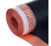 Rouleau d'arêtier, Rouleau de faîtage, Bande anti-mousse, 330 mm x 5m | Cuivre + non-tissé, perméable à la vapeur, bandes adhésives en butyle, anti-mousse et anti-lichens