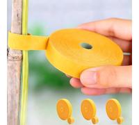 Rouleau d'attache de gestion de câbles réutilisable, organisateur de cordons à crochet et boucle pour fils, rangement de câbles de données usage maison bureau (jaune)