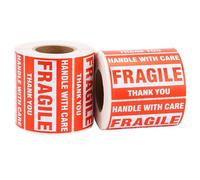 Rouleau D'autocollant D'avertissement Fragile, Poignée Avec Soin, Garder Au Sec, Étiquette Express, 1 Rouleau/500 Pièces