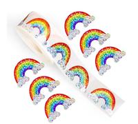 Rouleau d'autocollants - 1,18 pouces, design polyvalent, matériau durable, assortiment de feuilles de décoration créatives polyvalentes | Projets artistiques de bricolage à l'école, journalisation, em