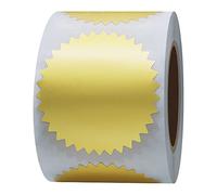 Rouleau d'autocollants dorés Hybsk - 5,1 cm - Gaufrettes pour sceller des certificats - Pour travaux manuels