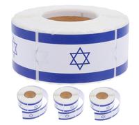 Rouleau D'autocollants Drapeau Israélien Étoile de David | Bouteilles D'eau et Cahiers, Usage Enseignants et Organisateurs D'événements