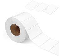 Rouleau de 1 000 étiquettes autocollantes blanches imprimables pour bureau, cuisine, supermarché et laboratoire (60 x 30 mm)