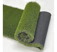 Rouleau de 1 m x 4 m de haut de gamme artificiel de paysage, pelouse, jardin, aires de jeux instantanées Vert