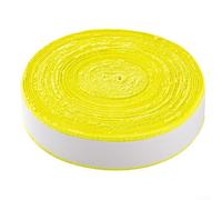 Rouleau de 10 m de ruban adhésif absorbant la transpiration pour tennis et badminton, doux au toucher pour un meilleur contrôle (jaune)