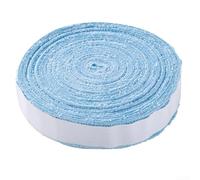 Rouleau de 10 m de ruban adhésif absorbant la transpiration pour tennis et badminton, doux au toucher pour un meilleur contrôle (bleu clair)